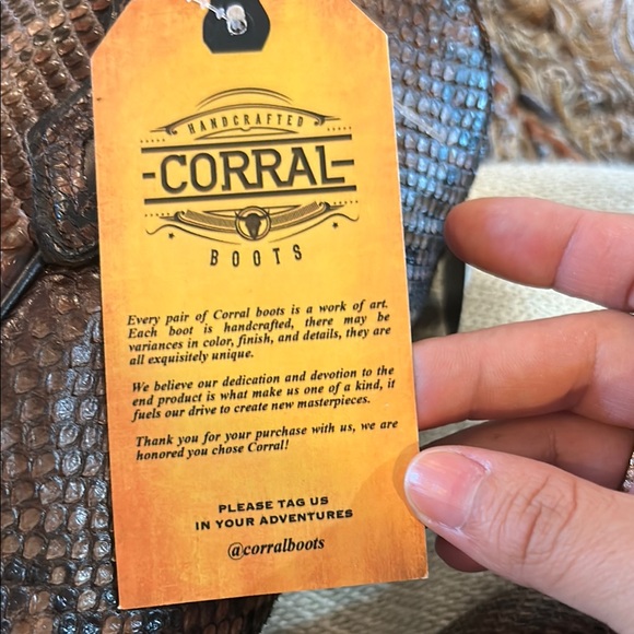 Corral Python Leather Boots - Picture 6 of 8